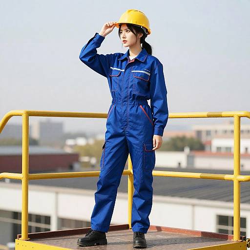 Mechanic Costume Girl in Overalls