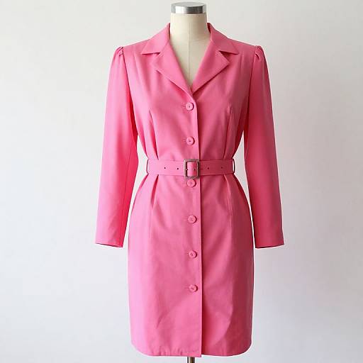 Vintage 1980s Pink Blazer Dress