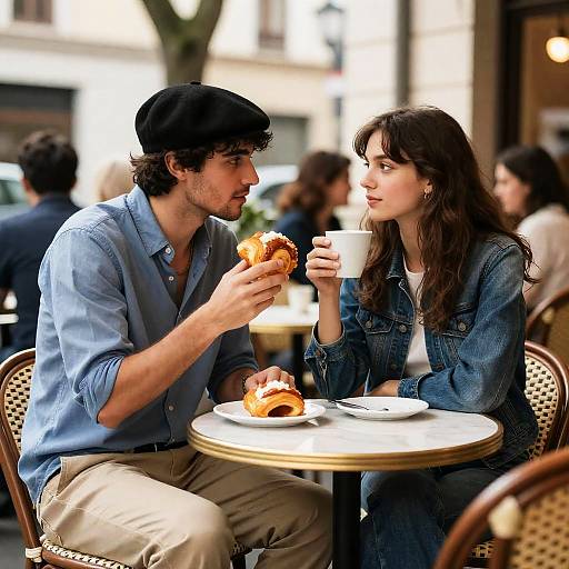 Café Scene with Dynamic Duo