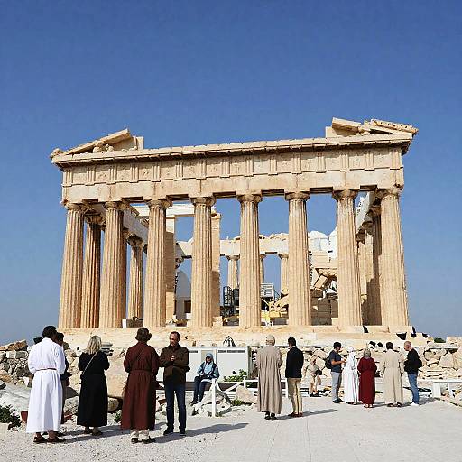 Serene Classical Parthenon Landscape