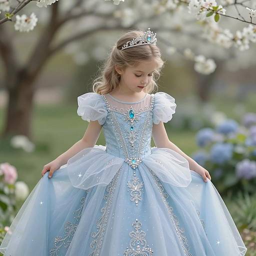 Dreamy Fairytale Portrait of a Young Princess