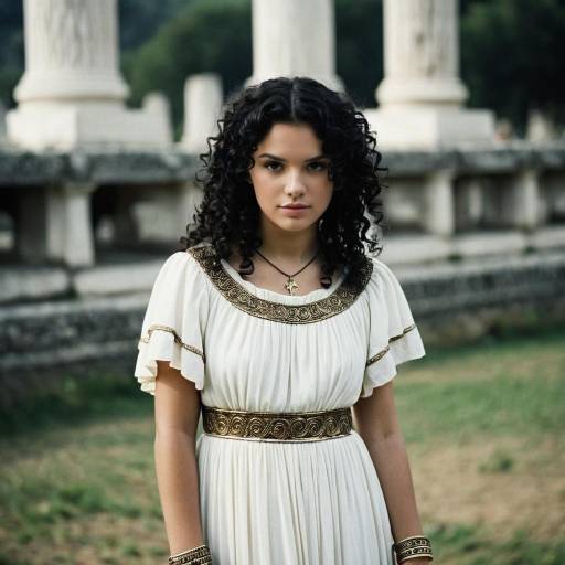 Young Woman in Ancient Roman Dress