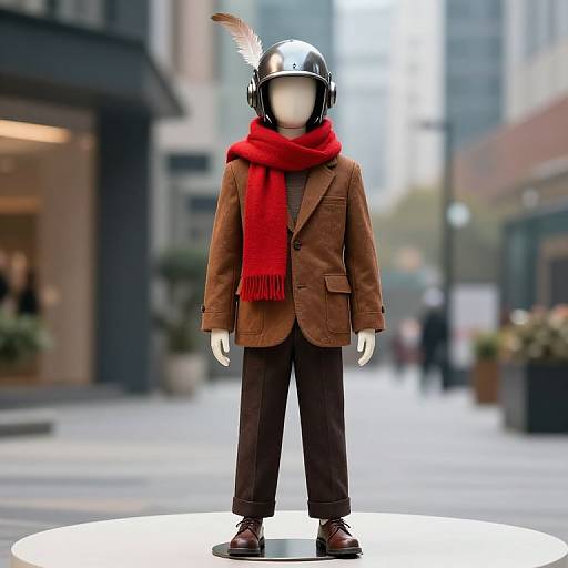 Stylish Mannequin in Urban Fantasy