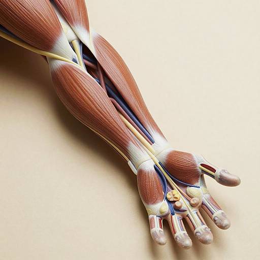 Detailed Degloved Animal Limb Anatomy