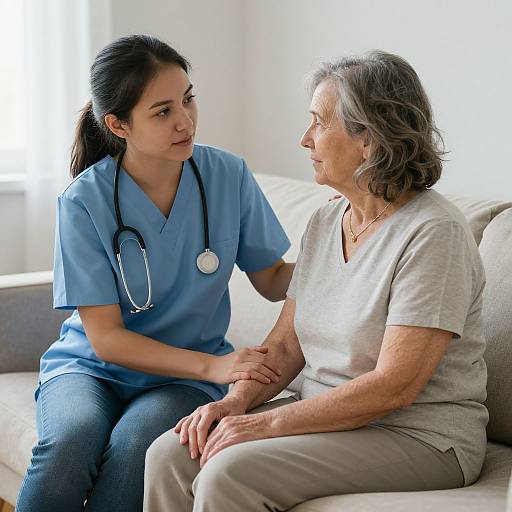 Home Visit by Female Support Worker
