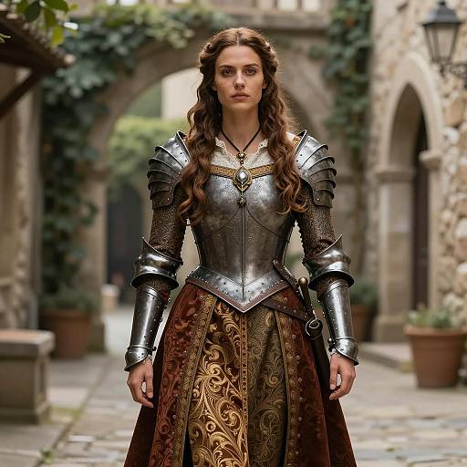 Female Warrior in Renaissance Armor