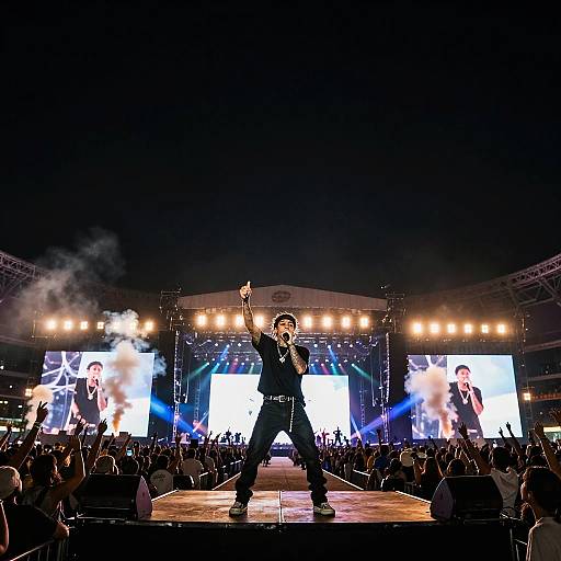 XXXTentacion Performing Under Starry Sky