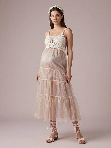 Elegant Fetish-Inspired Maternity Fairy Portrait