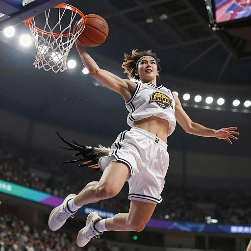 Dynamic Sports Portrait of Athletic Hawk