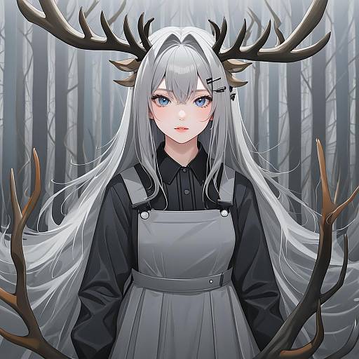 Illustration of Alina (arknights), arknights in the style of Ame.