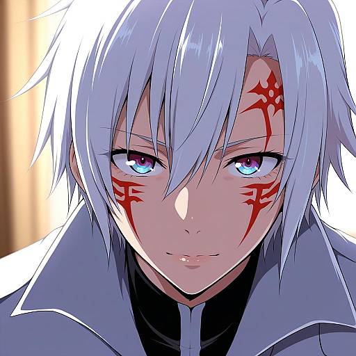 Illustration of Allen walker, d.gray-man in the style of Jabara tornado