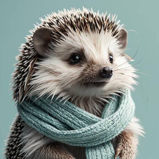 Adorable Tiny Hedgehog in Pastel Colors Adorable Tiny Hedgehog in Pastel Colors