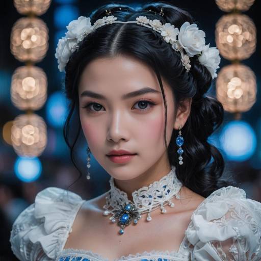 Elegant Portrait of a Young Woman