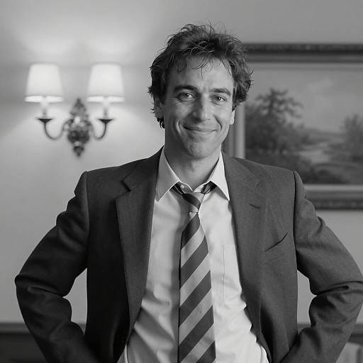 Dapper Man in Messy Elegance