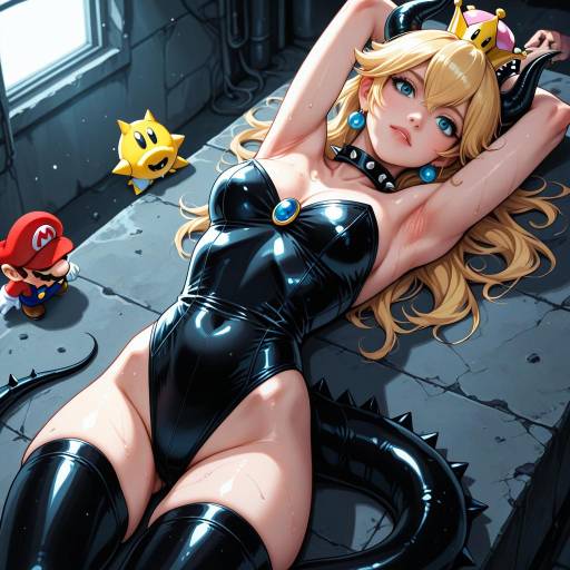 Super Crown Mario Character Illustration
