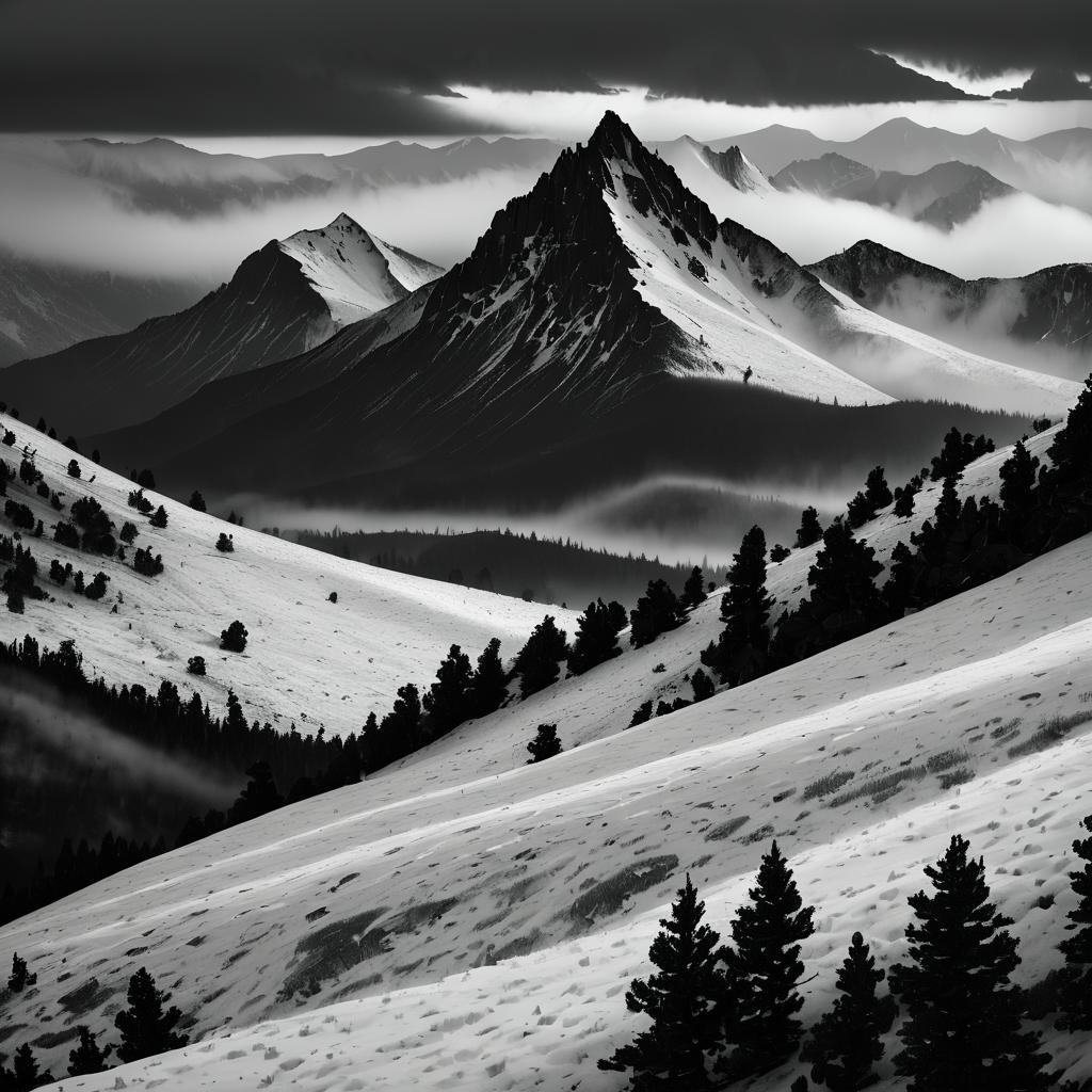 Dramatic Ashen Highlands at Dusk