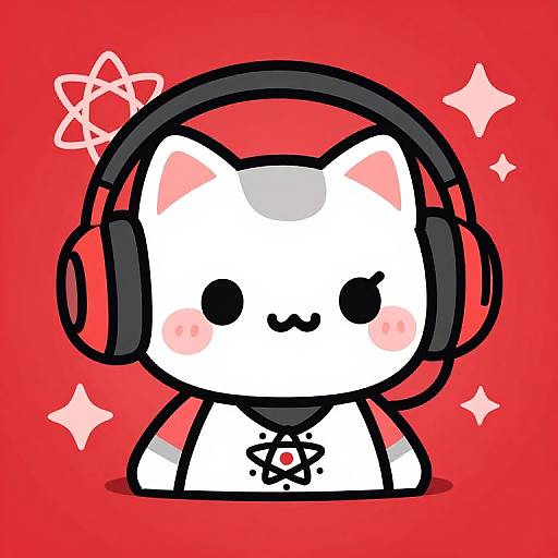 Cute Kitten Gamer Icon