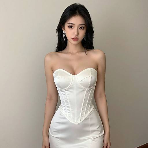 Elegant Corset Gown Portrait