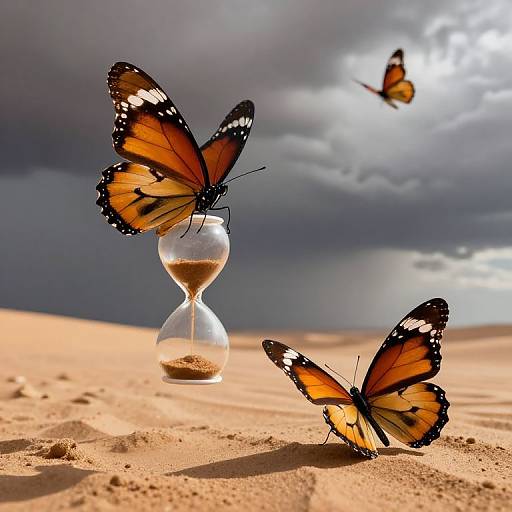 Giant Hourglass Butterflies Calming Storms