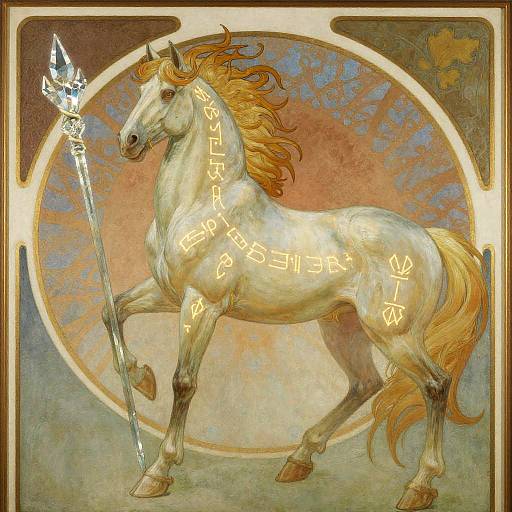 Arcane Centaur Mage Painting