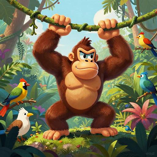 Donkey Kong Country Jungle Adventure Art