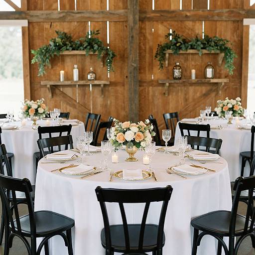 Elegant Fall Wedding Table Setup