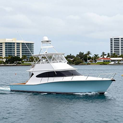 Viking 70 Sport Fish Cruising Calm Waters