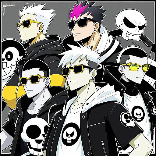 Illustration of Guzma (pokemon), pokemon in the style of Yukimoto shuuji (gurigura)
