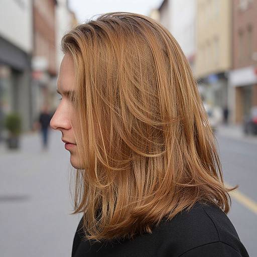 Sunlit Caramel-Haired European Man