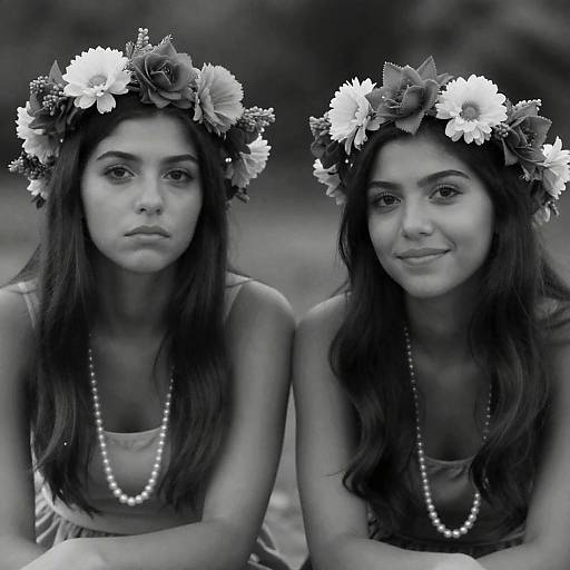 Intimate Black and White Portrait of Friends