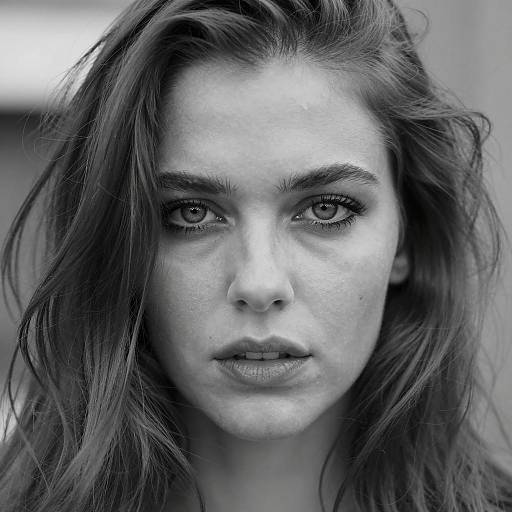 Intense Portrait of a Mysterious Woman