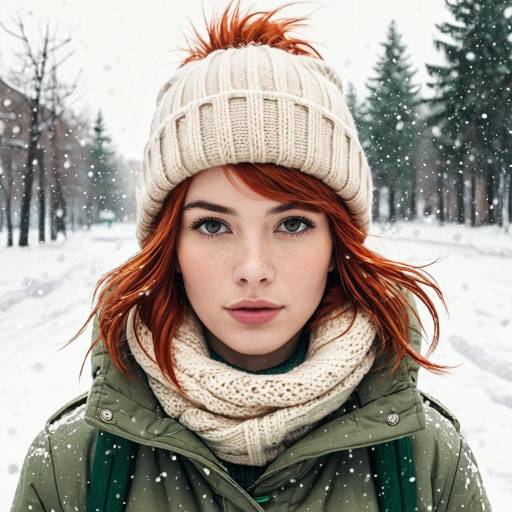 Charming Redhead in Winter Wonderland Charming Redhead in Winter Wonderland