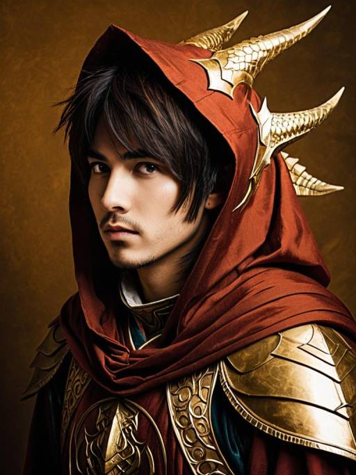 Man in Hiryu Rin Dragon Shroud Cosplay Costume