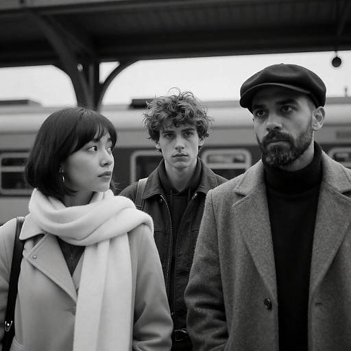 Intense Moments at the Train Station