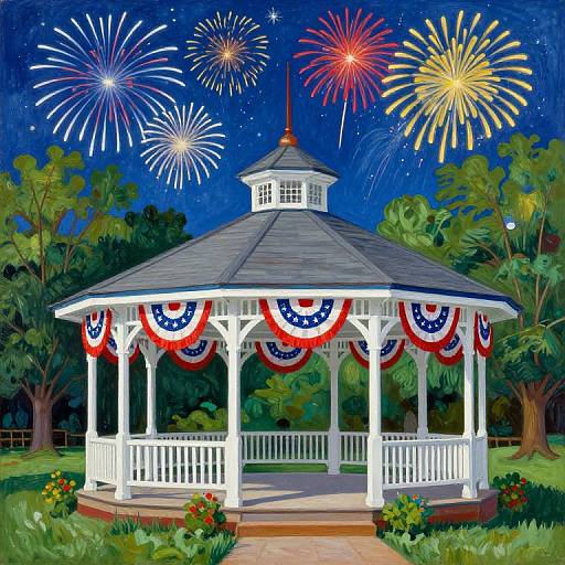 Old Saybrook Pavilion Fourth of July
