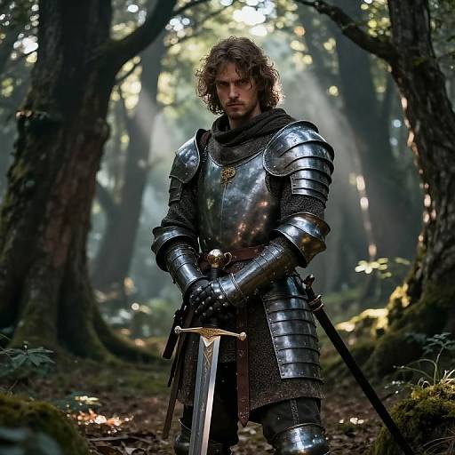 Valerio as Medieval Warrior in Forest