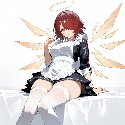 Ethereal Exusiai in Delicate Attire