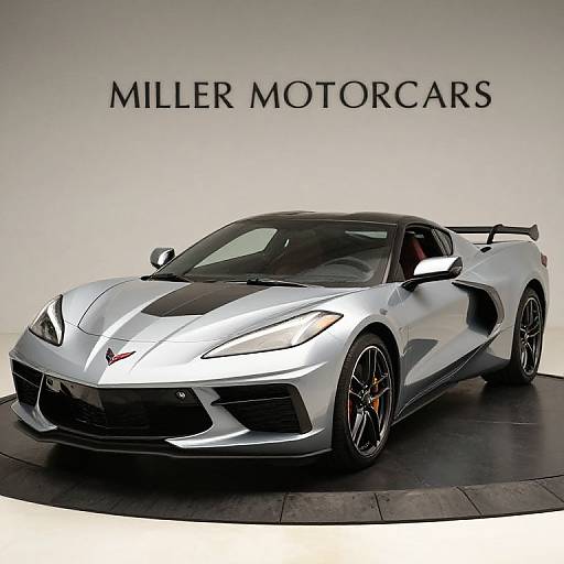 Silver Chevrolet Corvette Grand Sport