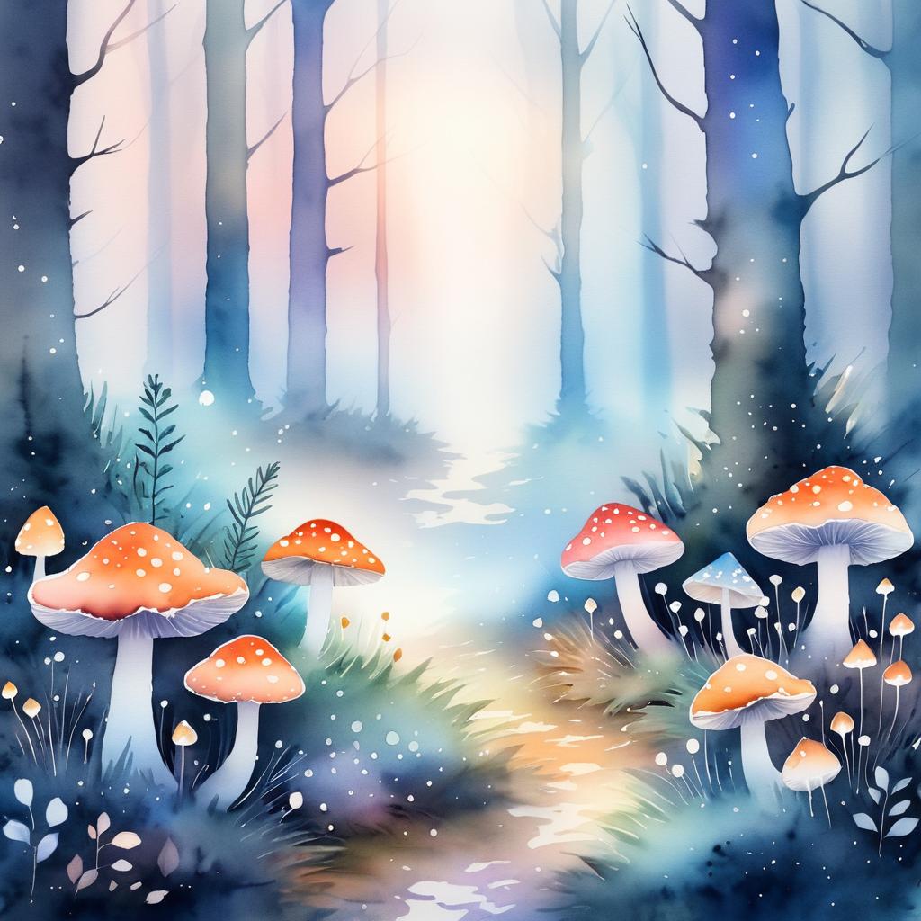 Whimsical Dawn in a Magical Forest