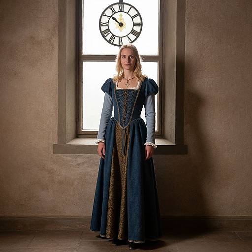 Medieval German Woman in Costume