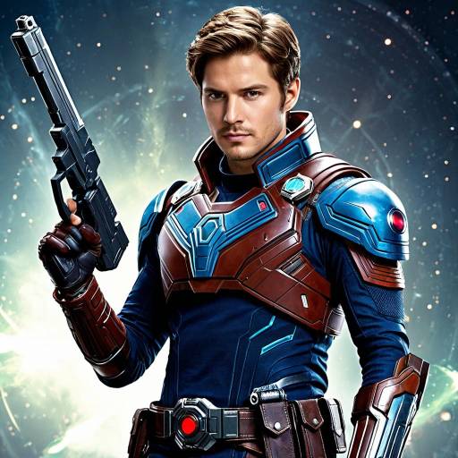 Sci-Fi Male Warrior with Energy Gun