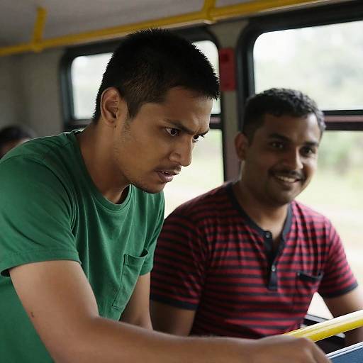 Contrasting Emotions in a Bus