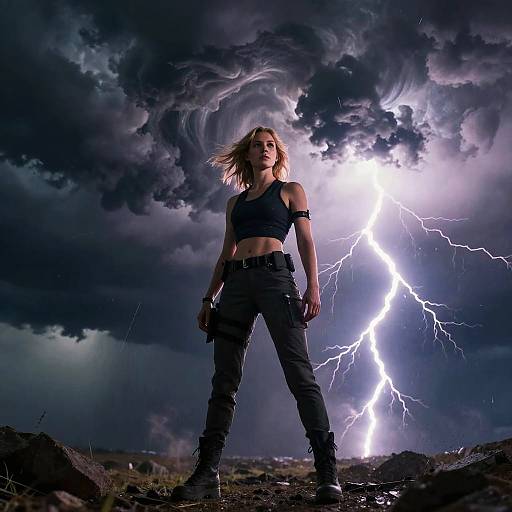 Laura Rowe in Futuristic Storm