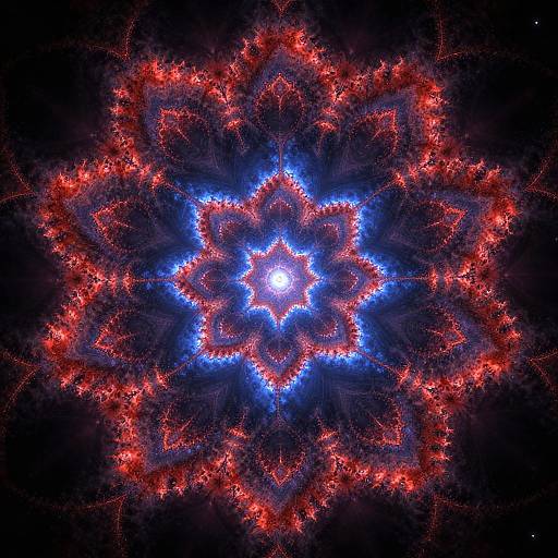 Vibrant Layered Fractal Generator