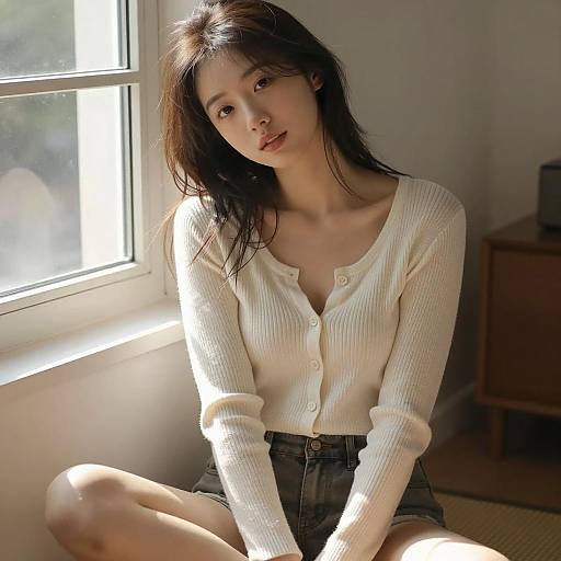 A Cozy Moment by the Window