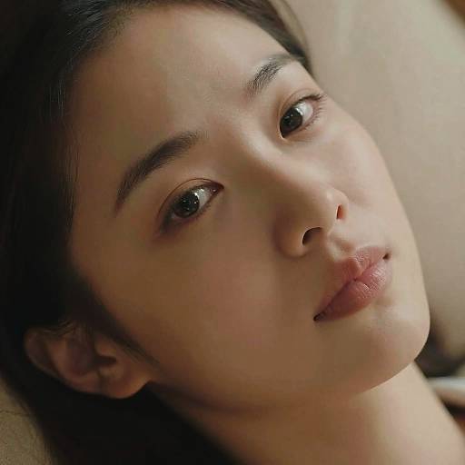 Serene Asian Portrait with Canthal Tilt