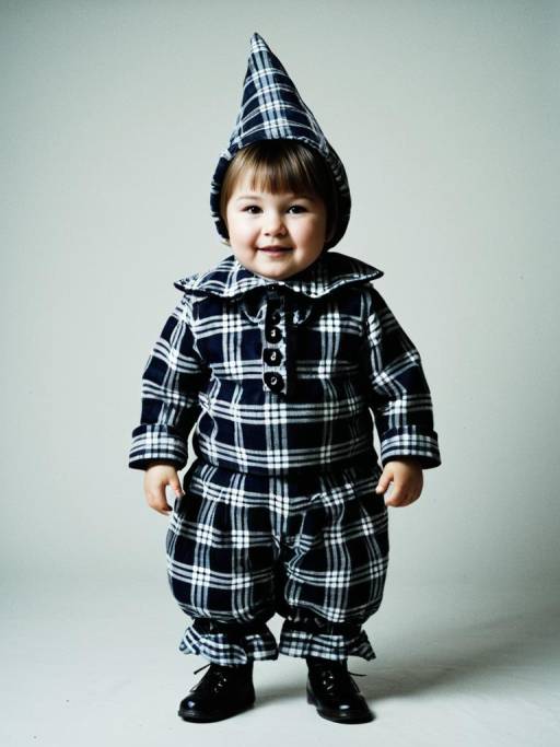 Photorealistic Portrait of Plaid Munchkin Costume