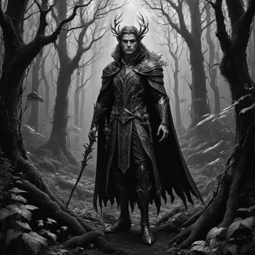 Ethereal Elf Character Design in Forest Ethereal Elf Character Design in Forest