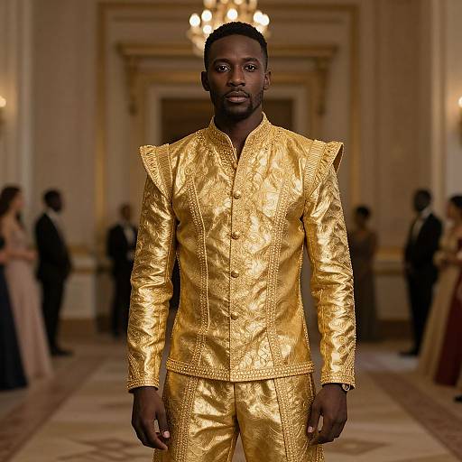 Man in Golden Jab Met Costume