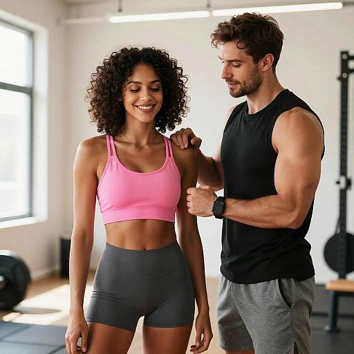 Energetic Fitness Coach Photoshoot